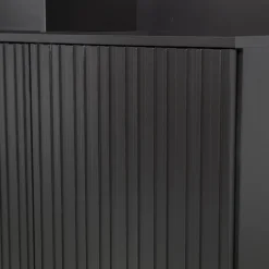 Online WOOOD New Gravure wandkast grenen Zwart