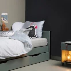 Sale WOOOD Nikki bedbank grenen (excl. lade) Jadegroen