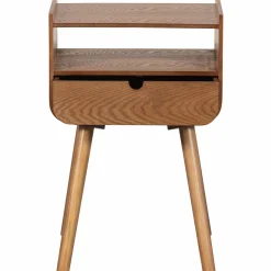 Hot WOOOD Nils nachtkastje/bijzettafel hout naturel