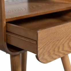 Hot WOOOD Nils nachtkastje/bijzettafel hout naturel