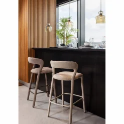 Discount WOOOD Noble barstoel Zand