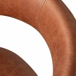 Hot WOOOD Noble eetkamerstoel leerlook Cognac