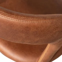 Hot WOOOD Noble eetkamerstoel leerlook Cognac