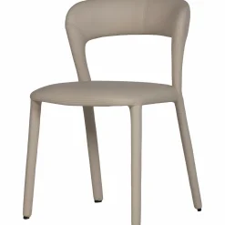 WOOOD Noble eetkamerstoel leerlook Beige