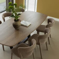 Best WOOOD Noble eetkamerstoel Taupe