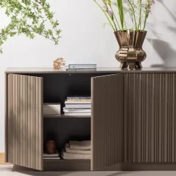 Best WOOOD Nova dressoir 200 cm grenen truffel bruin