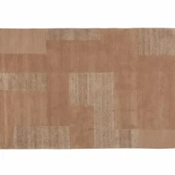 WOOOD Noven handgeweven vloerkleed wol/katoen zand 170x240 cm