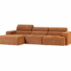 Outlet WOOOD Novi chaise longue bank links Oranje melange
