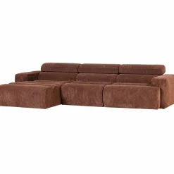 Clearance WOOOD Novi chaise longue bank links ribstof Terra