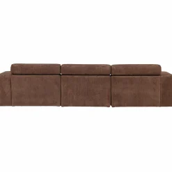 Discount WOOOD Novi chaise longue bank links ribstof Mokkabruin