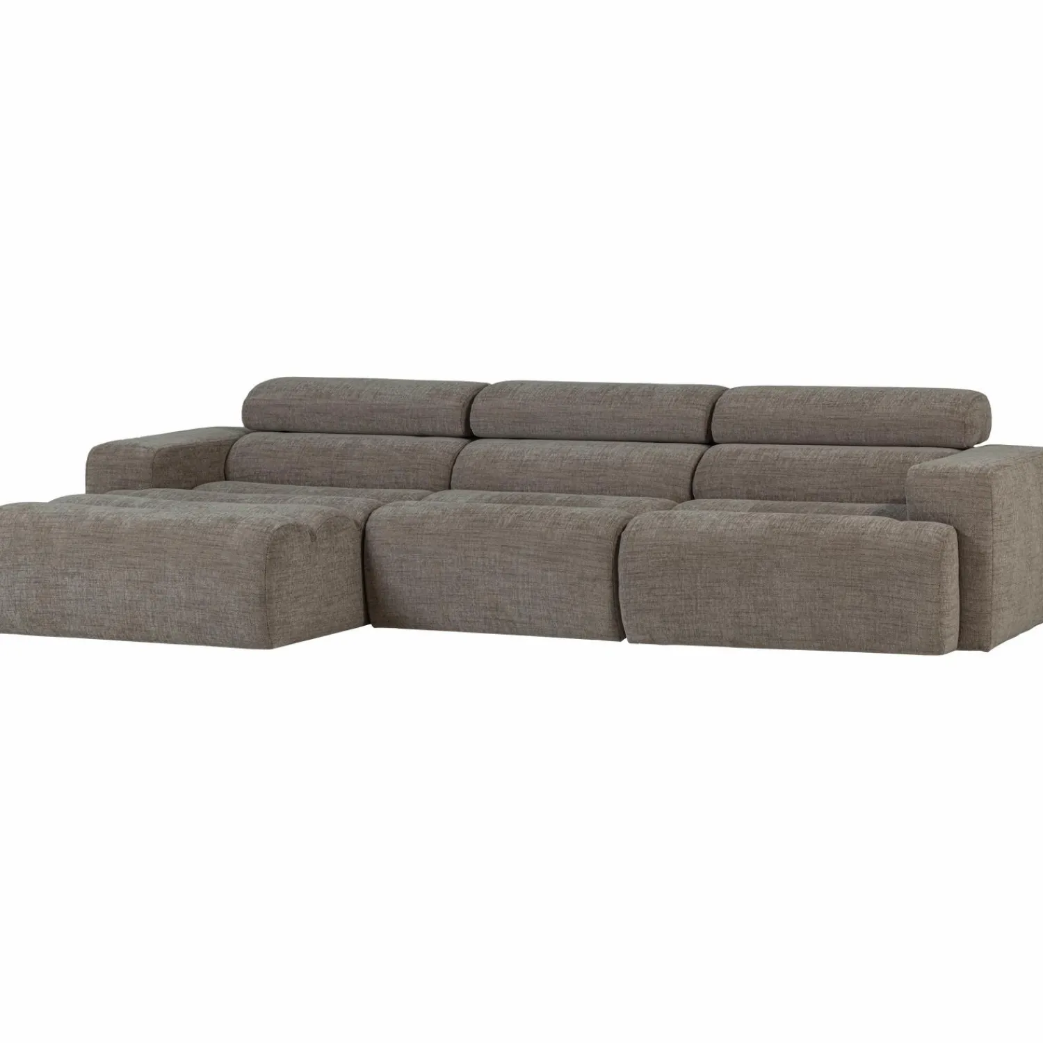 Online WOOOD Novi chaise longue bank links Grijs melange
