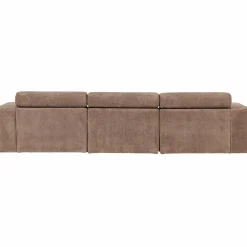 Best WOOOD Novi chaise longue bank links ribstof Taupe