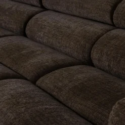 Online WOOOD Novi chaise longue bank links Donkerbruin melange