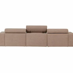 Hot WOOOD Novi chaise longue bank rechts bouclé Taupe
