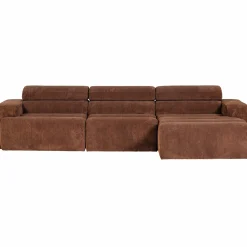 New WOOOD Novi chaise longue bank rechts ribstof Terra