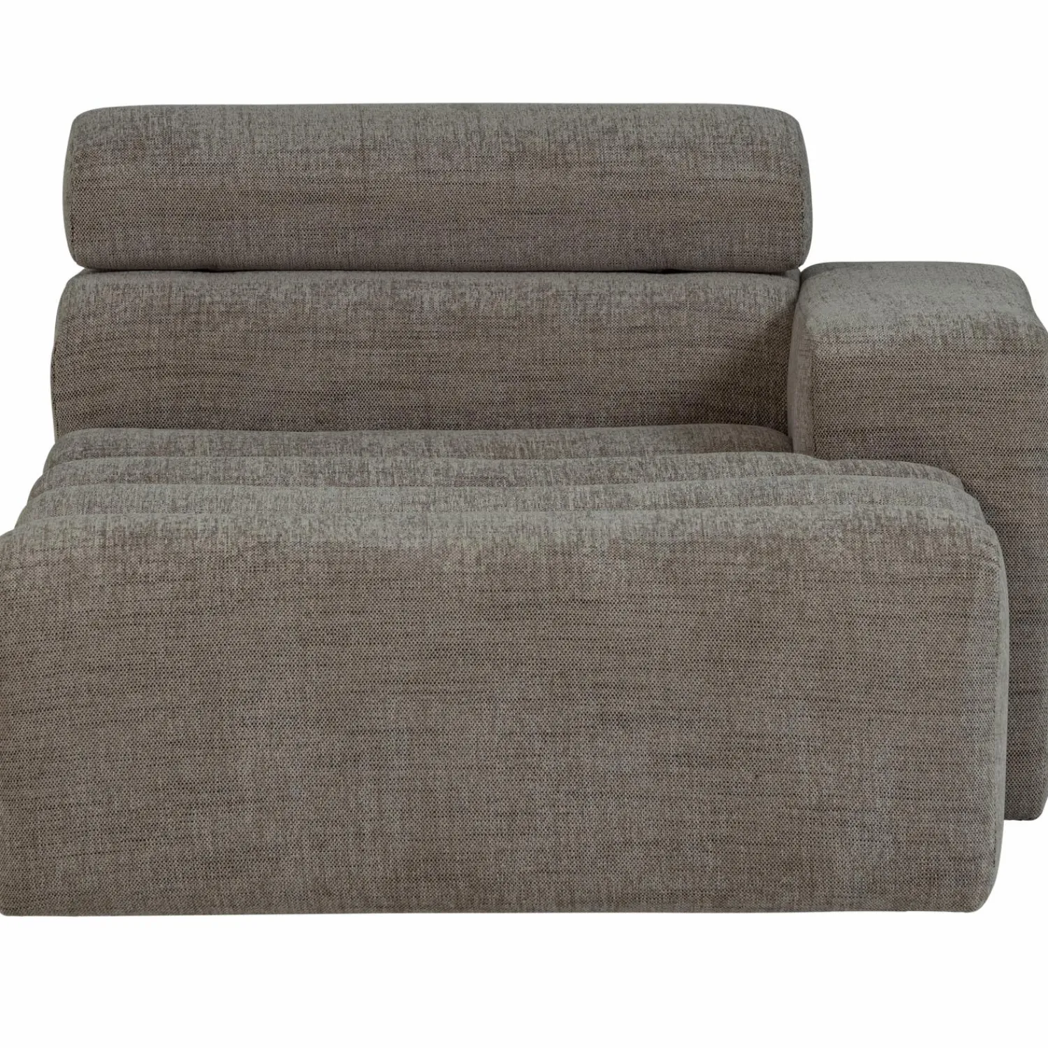 Hot WOOOD Novi chaise longue element arm rechts Grijs melange