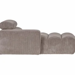 Clearance WOOOD Novi chaise longue element arm links ribstof Zand