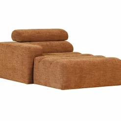 Outlet WOOOD Novi chaise longue element arm links melange Oranje