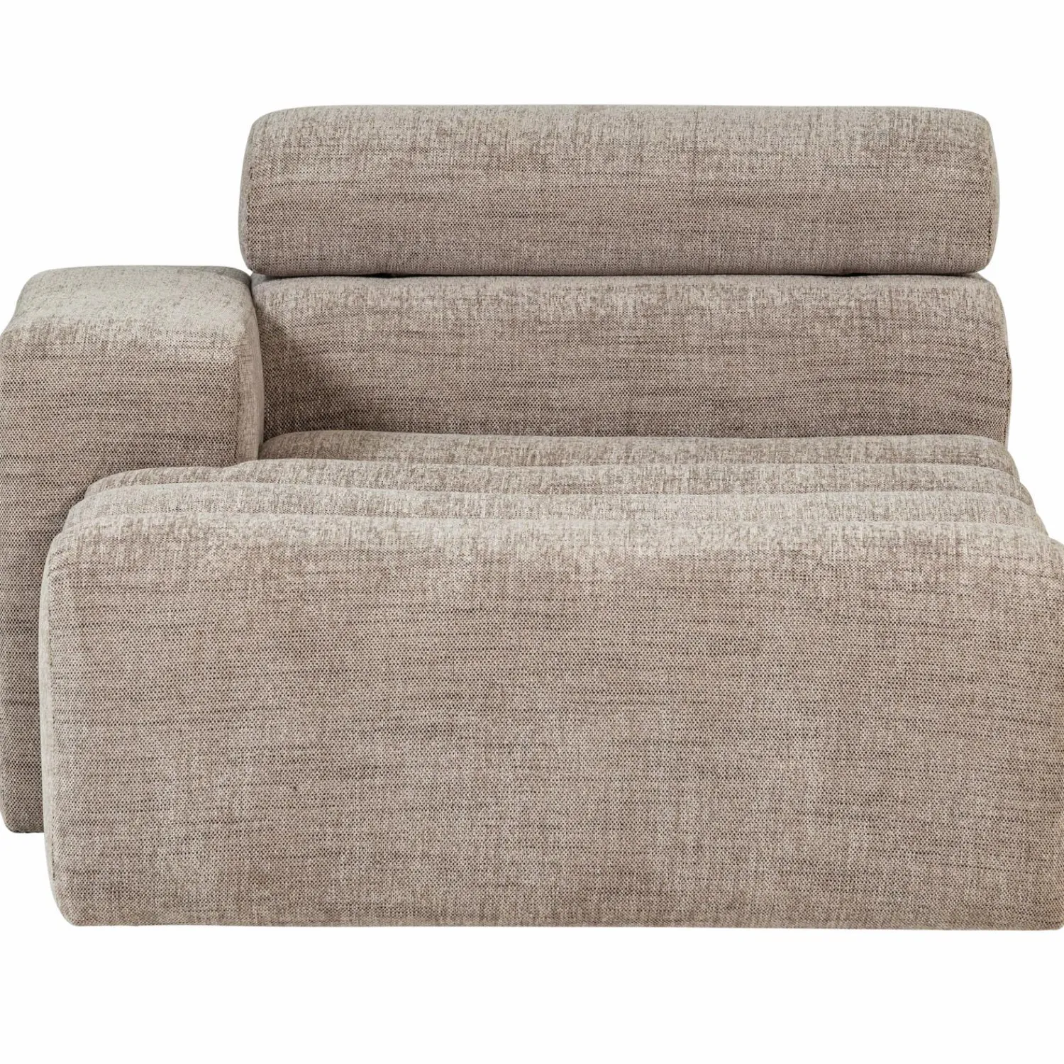 New WOOOD Novi chaise longue element arm links Naturel melange