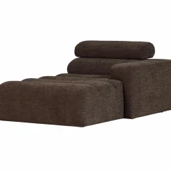 Sale WOOOD Novi chaise longue element arm rechts Donkerbruin melange