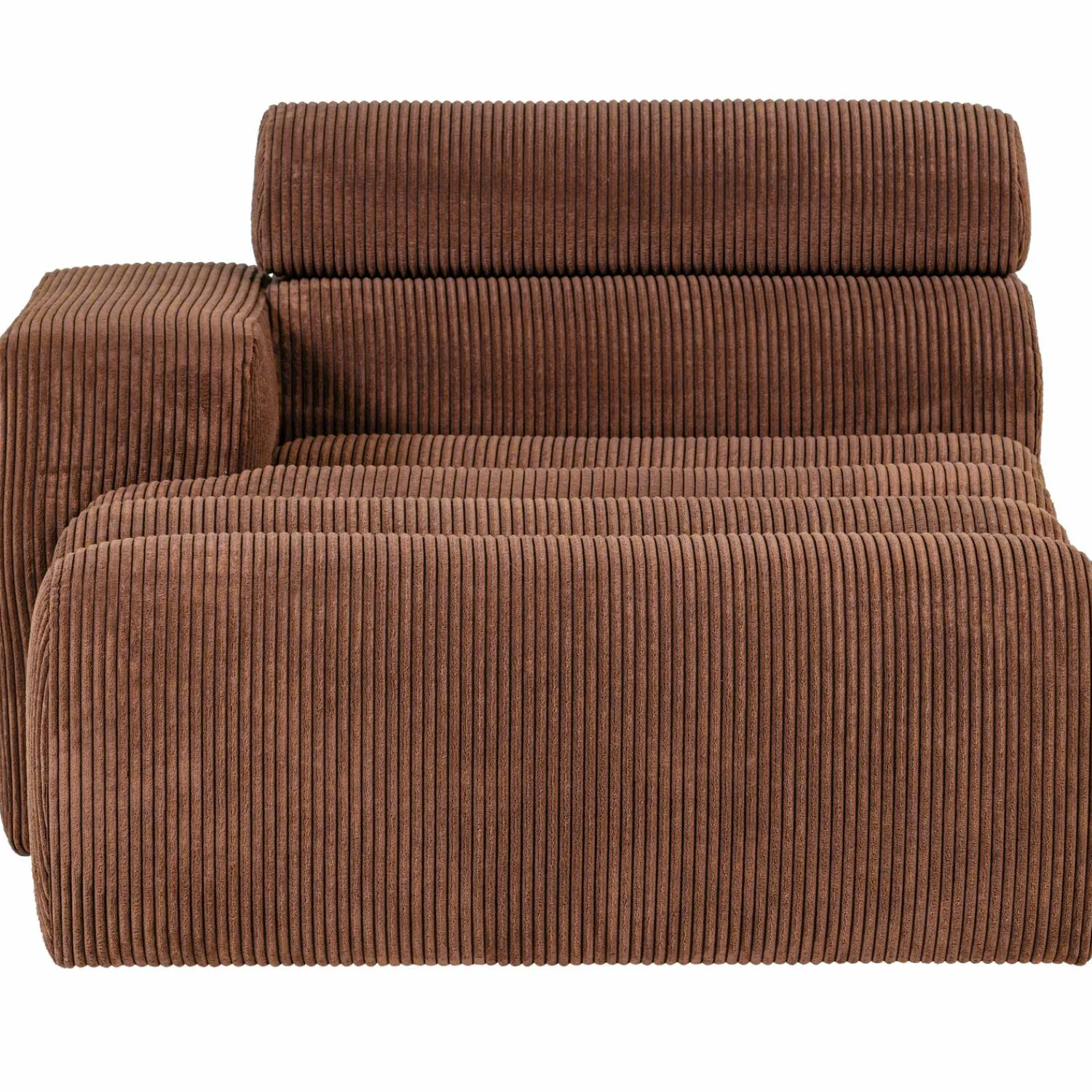 Online WOOOD Novi chaise longue element arm links ribstof Terra