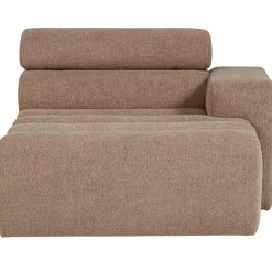 Clearance WOOOD Novi chaise longue element arm rechts bouclé Taupe