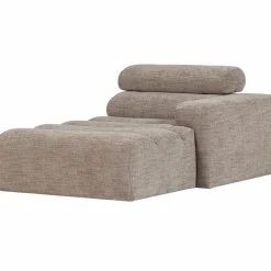 Hot WOOOD Novi chaise longue element arm rechts Naturel melange
