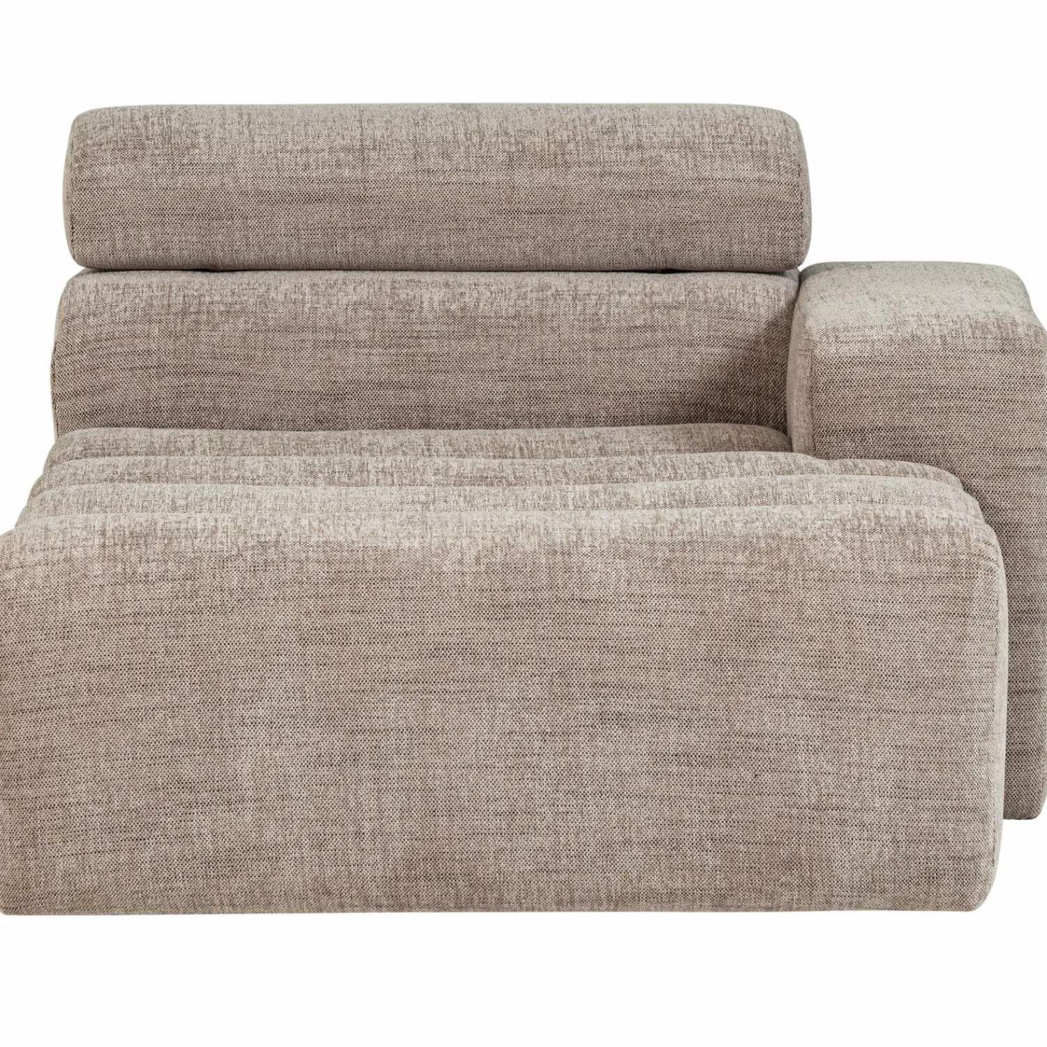 Hot WOOOD Novi chaise longue element arm rechts Naturel melange