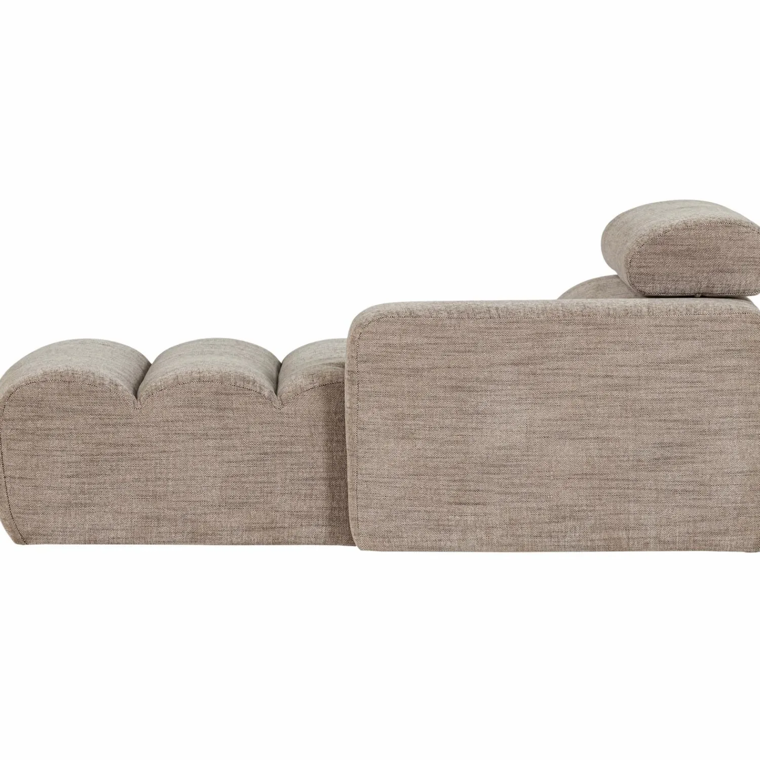 Hot WOOOD Novi chaise longue element arm rechts Naturel melange