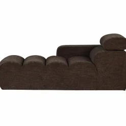Sale WOOOD Novi chaise longue element arm links Donkerbruin melange