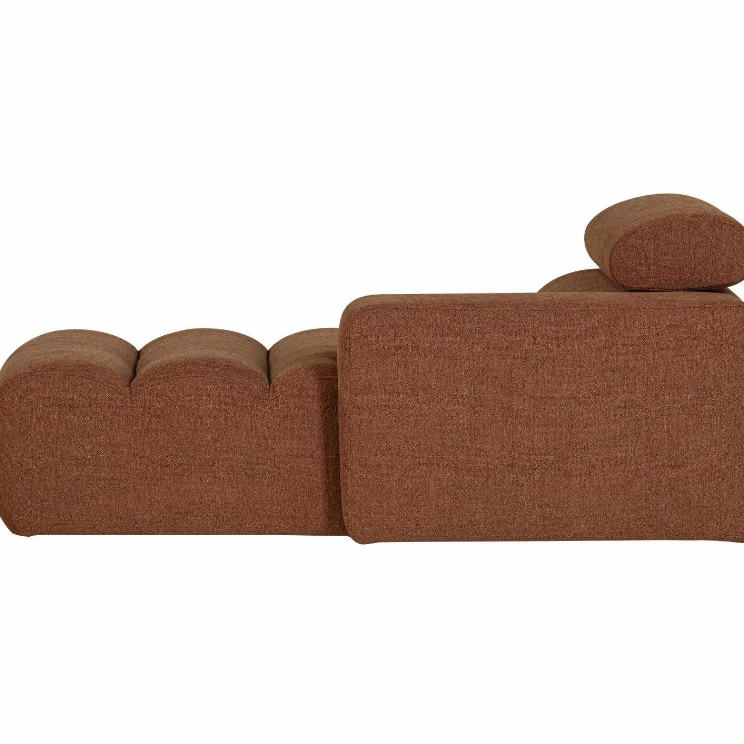 Clearance WOOOD Novi chaise longue element arm rechts bouclé Terra