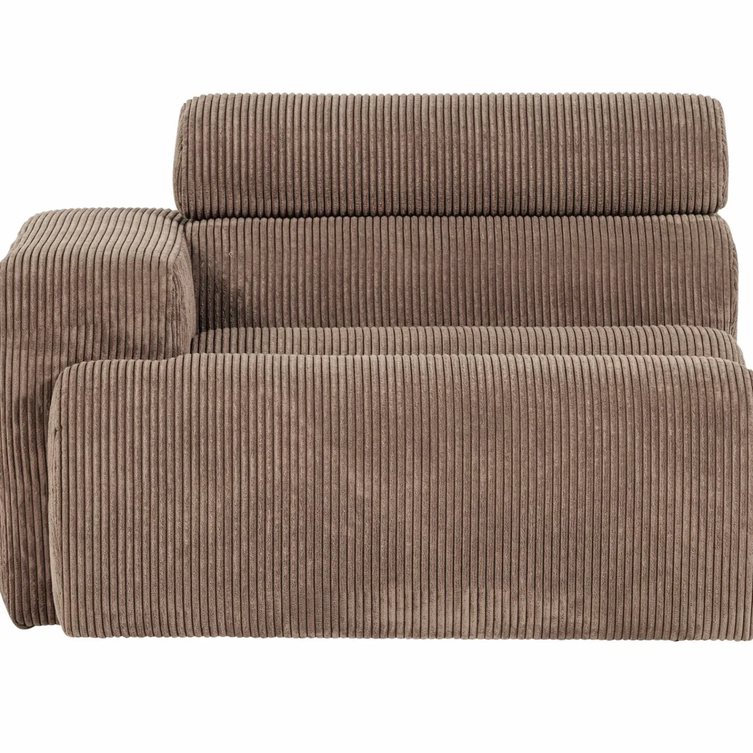 Online WOOOD Novi 1-zits element arm links ribstof Taupe