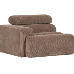 Online WOOOD Novi 1-zits element arm links ribstof Taupe