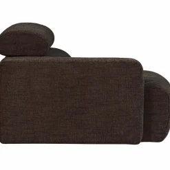 Clearance WOOOD Novi 1-zits element arm links Donkerbruin melange