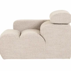 Outlet WOOOD Novi 1-zits element arm links bouclé Naturel