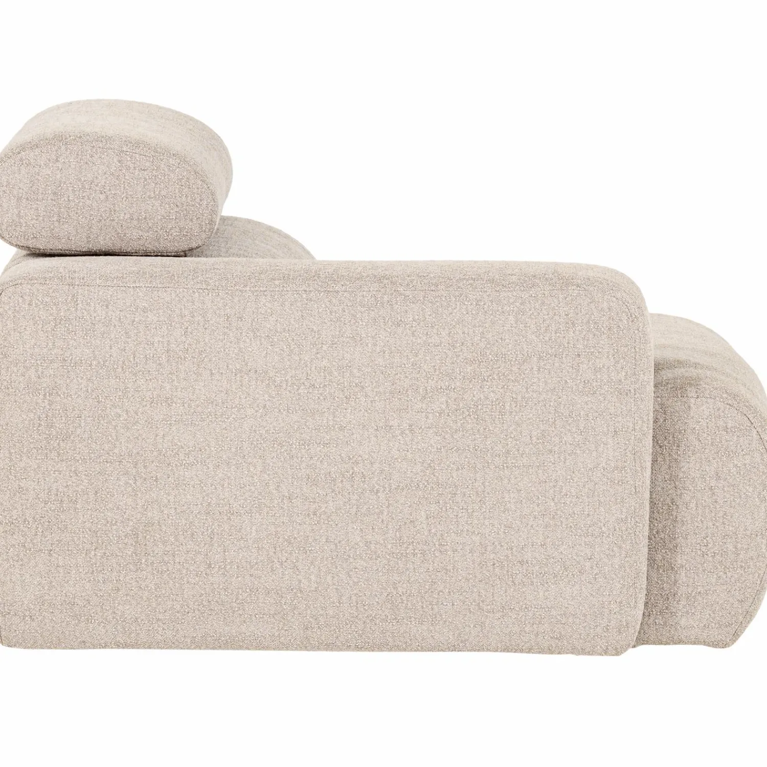 Outlet WOOOD Novi 1-zits element arm links bouclé Naturel