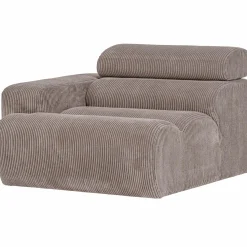 Outlet WOOOD Novi 1-zits element arm links ribstof Zand