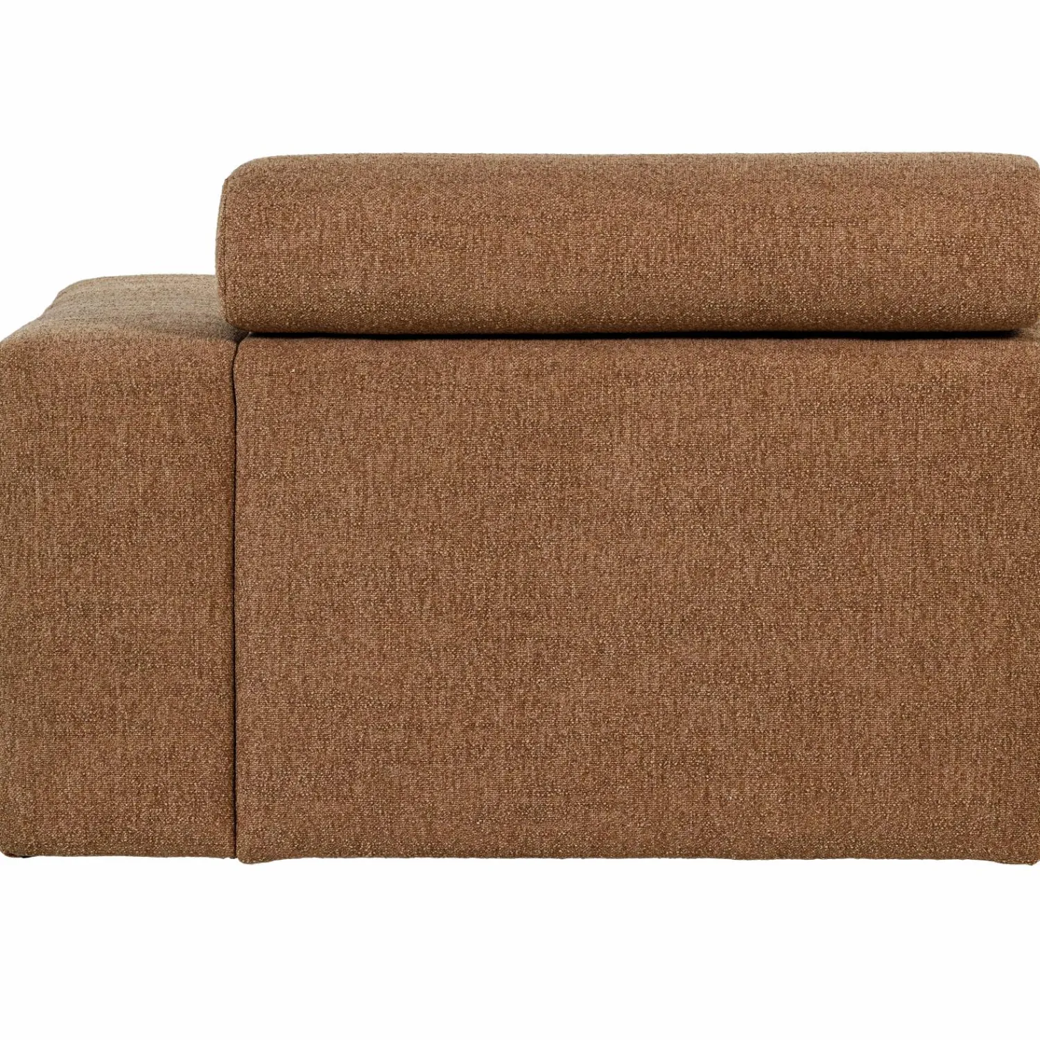 Discount WOOOD Novi 1-zits element arm rechts bouclé bruin Karamel