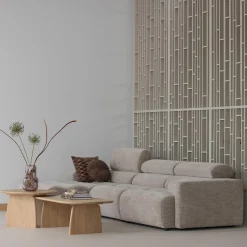 Online WOOOD Novi 1-zits element arm rechts Naturel melange