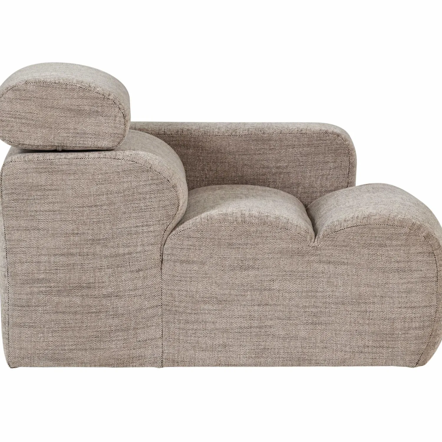 Online WOOOD Novi 1-zits element arm rechts Naturel melange