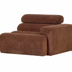 Online WOOOD Novi 1-zits element arm rechts ribstof Terra