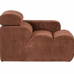 Online WOOOD Novi 1-zits element arm rechts ribstof Terra