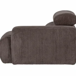 Sale WOOOD Novi 1-zits element arm rechts ribstof grijsbruin Grijs/bruin