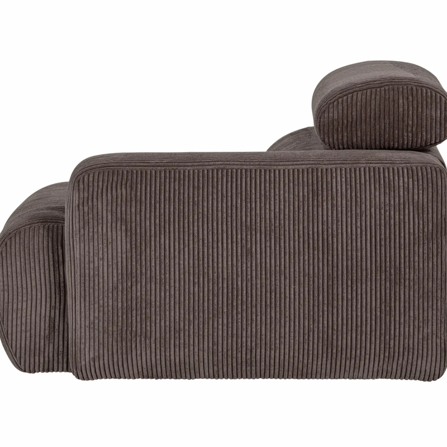 Sale WOOOD Novi 1-zits element arm rechts ribstof grijsbruin Grijs/bruin