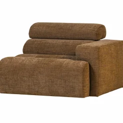 Online WOOOD Novi 1-zits element arm rechts karamelbruin melange Karamel melange