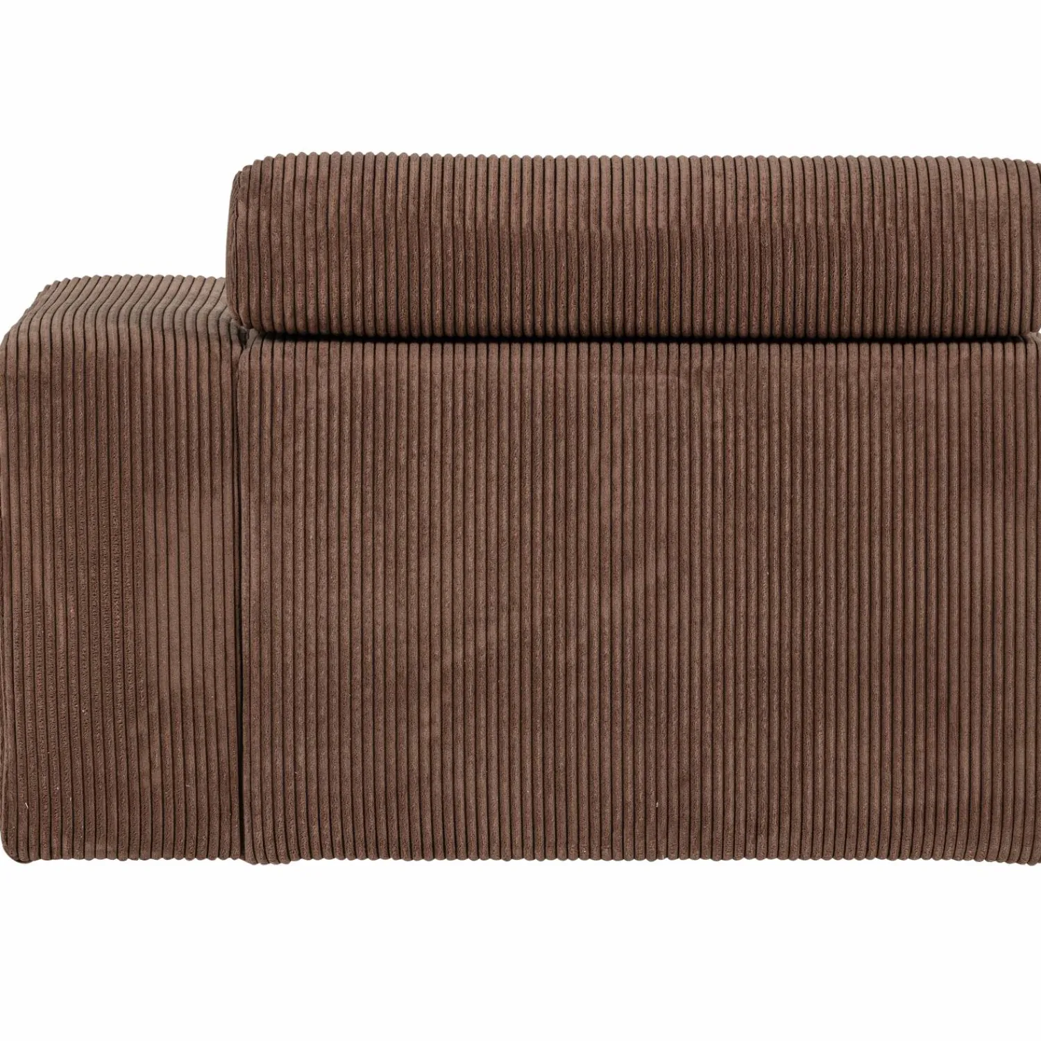 Hot WOOOD Novi 1-zits element arm rechts ribstof Mokkabruin