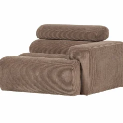 Clearance WOOOD Novi 1-zits element arm rechts ribstof Taupe