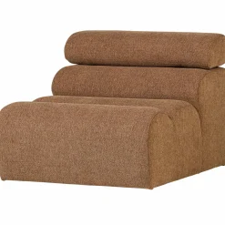 Hot WOOOD Novi 1-zits element bouclé bruin Karamel