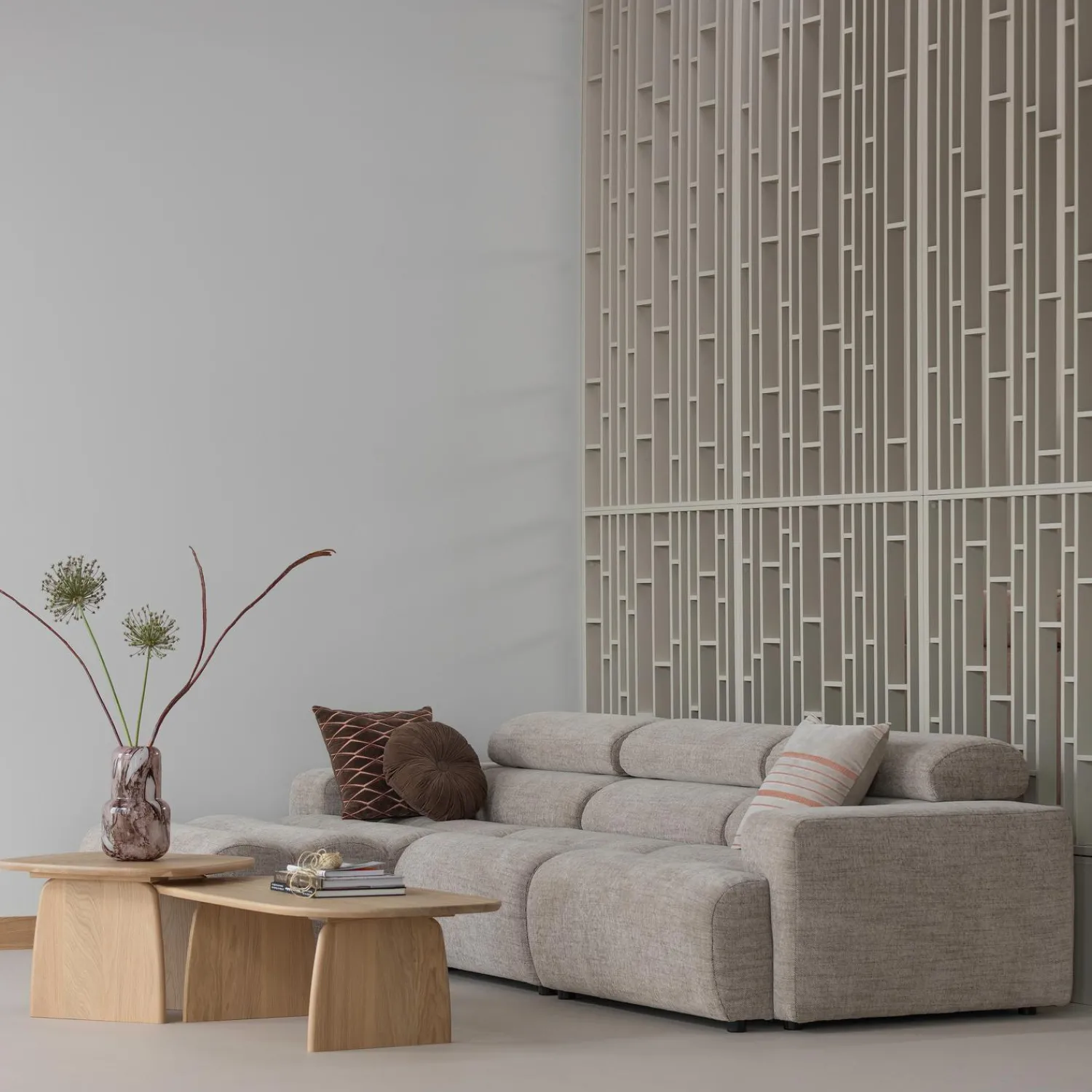 Discount WOOOD Novi 1-zits element bouclé Naturel