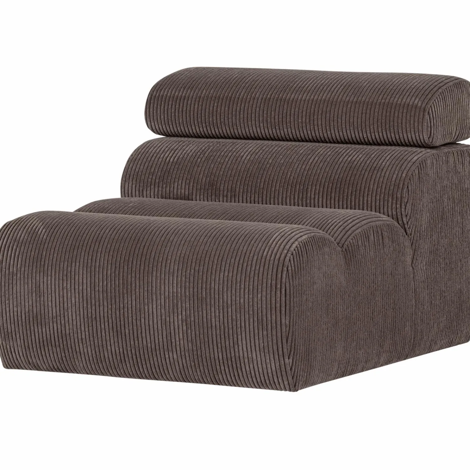 Best WOOOD Novi 1-zits element ribstof grijsbruin Grijs/bruin